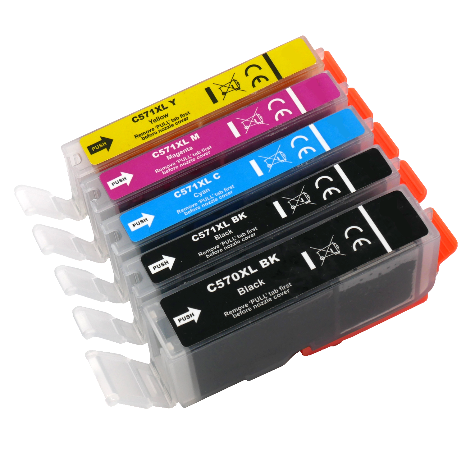 Compatible 570XL 571XL High-Yield Multipack Ink Cartridges (5 Pack)