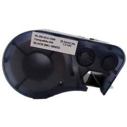 MC-1500-595-WT-BK 38.1mm Black on White Durable Vinyl Labels